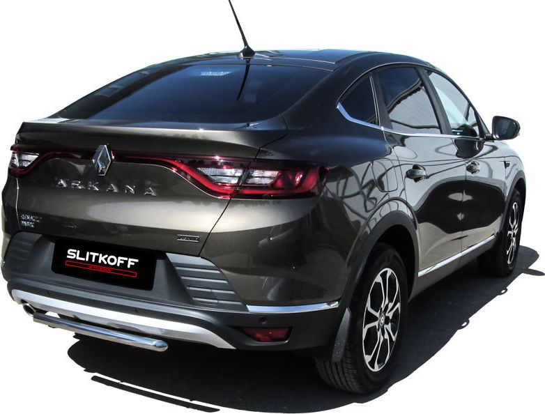Защита Slitkoff заднего бампера D42 для Renault Arkana 2019-2026. Артикул RAR4WD006