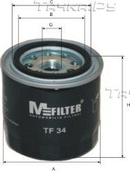 Масляный фильтр MFilter для Mitsubishi Colt III (C50) 1988-1992. Артикул TF 34