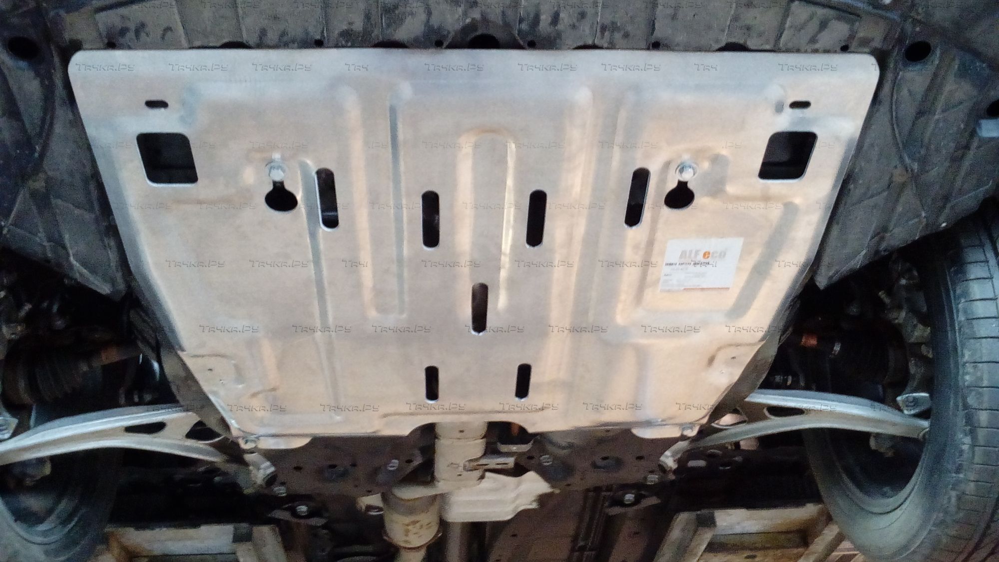 Защита алюминиевая Alfeco для картера и КПП Infiniti JX 35 2012-2014. Артикул ALF.15.45 AL4