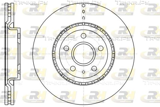 Тормозной диск RoadHouse передний для Saab 9-5 II 2010-2012. Артикул 61283.10