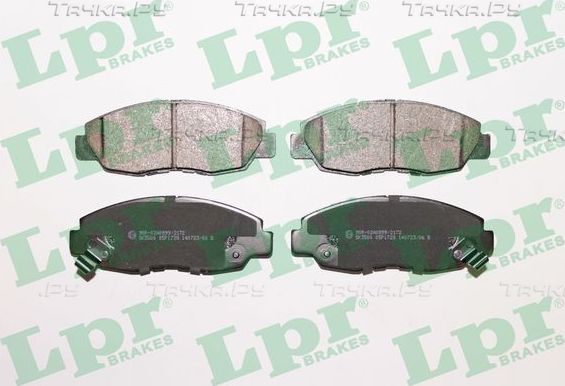 Тормозные колодки LPR передние для Honda Civic V 1994-1995. Артикул 05P1728