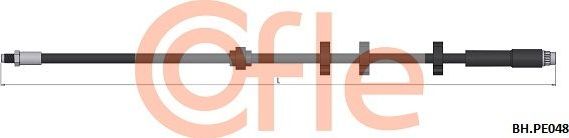 Тормозной шланг Cofle. Артикул 92.BH.PE048