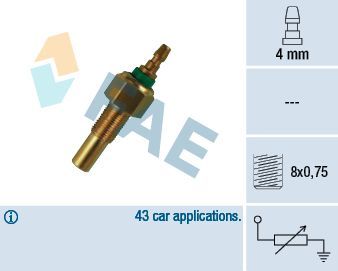 Датчик температуры охлаждающей жидкости FAE. Артикул 32170