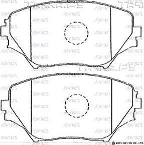 Тормозные колодки Advics. Артикул SN111