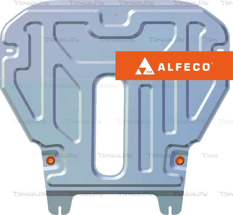 Защита алюминиевая Alfeco для картера и КПП Chery Bonus II A13 2011-2013. Артикул ALF.02.10al