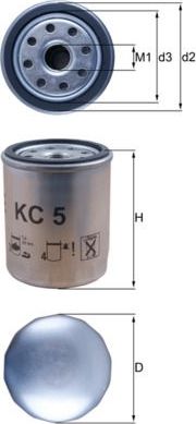 Топливный фильтр Mahle-Knecht. Артикул KC 5