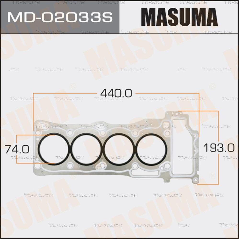 Прокладка ГБЦ Masuma. Артикул MD-02033S