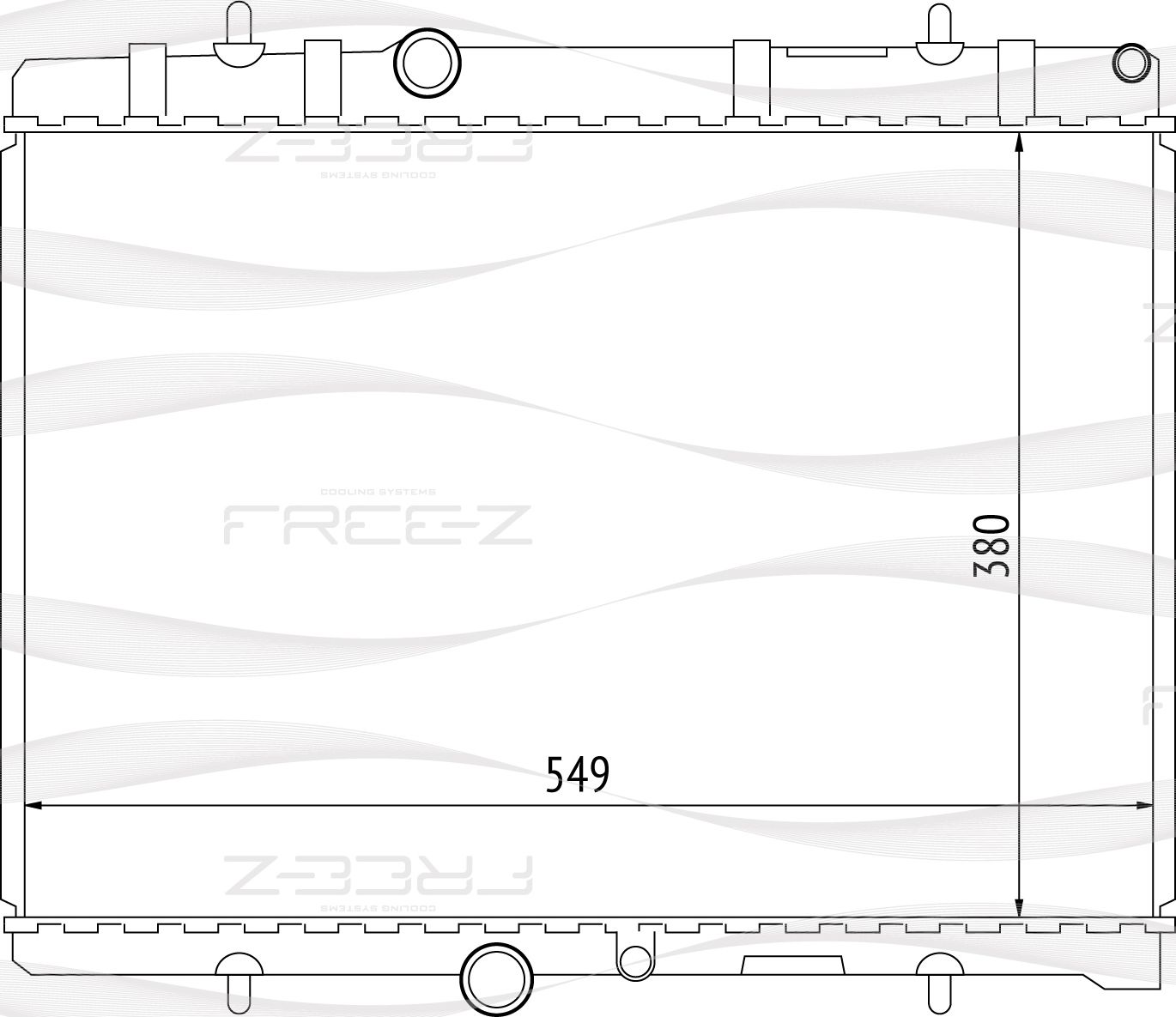 Радиатор PSA C4/C5/307/308/407 03- охлаждения (Free-Z). Артикул KK0176