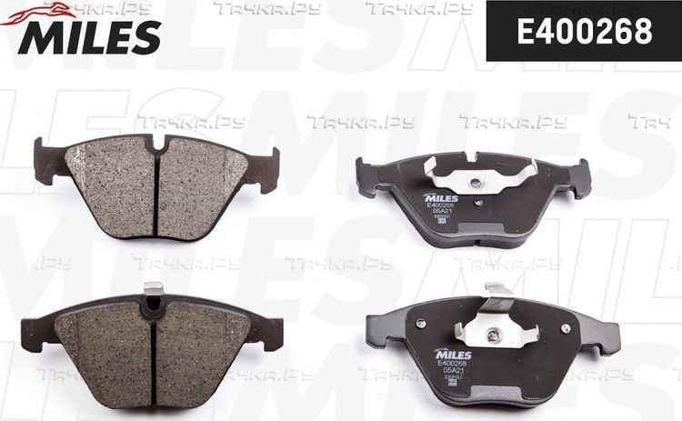 Тормозные колодки Miles (Low-Metallic) задние для Skoda Superb III 2015-2026. Артикул E410524