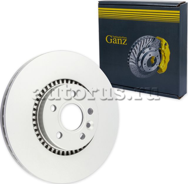 Диск тормозной передний с покрытием (Ganz). Артикул GIJ10137