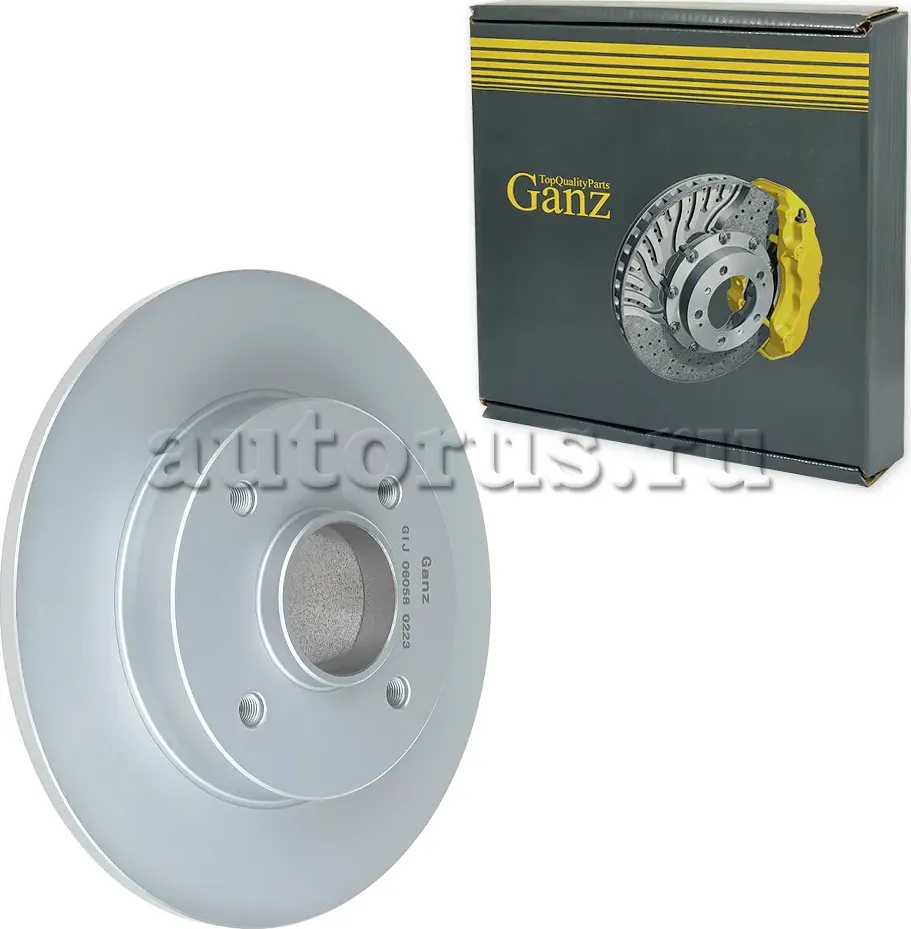 GIJ06058_Диск тормозной задний без подшипника CITROEN C4 07.2008, Peugeot 308 GA (Ganz). Артикул GIJ06058