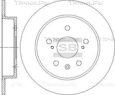 Тормозной диск Sangsin Hi-Q. Артикул SD4806