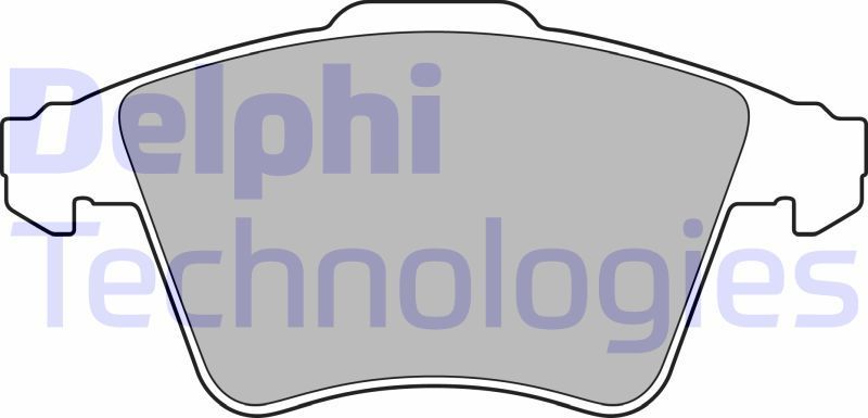 Тормозные колодки Delphi (Low-Metallic). Артикул LP3142