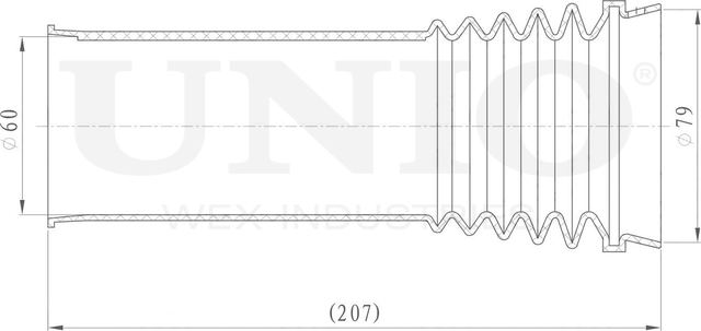 Пыльник амортизатора (Unio). Артикул DUC-10023