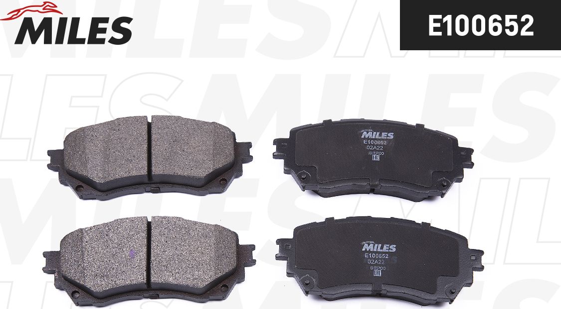 Тормозные колодки Miles (Semi-Metallic). Артикул E100652