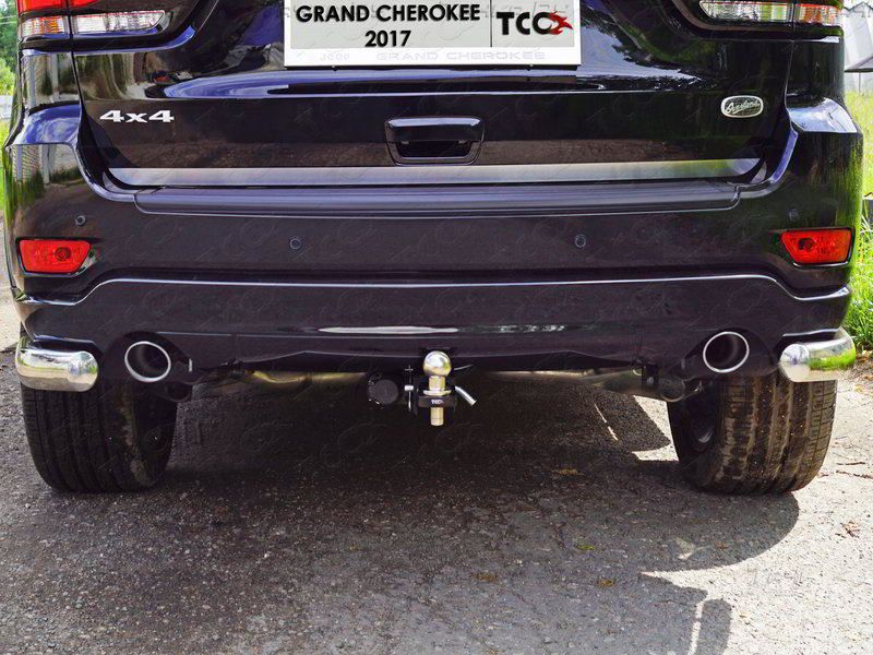Фаркоп ТСС оцинкованный под американский квадрат для Jeep Grand Cherokee WK2 2017-2021. Артикул TCU00120