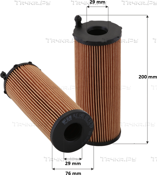 Масляный фильтр FIL Filter для Porsche Cayenne II (958) 2010-2014. Артикул MLE 1481 B