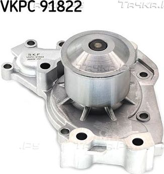 Помпа (водяной насос) (в сборе) SKF для Toyota Sienna I 1997-2002. Артикул VKPC 91822