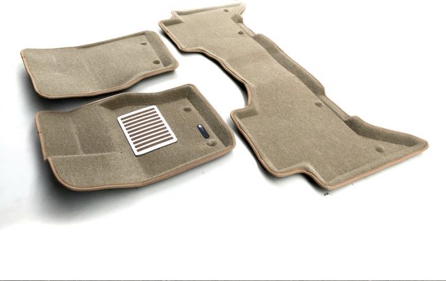 Коврики текстильные Euromat 3D Lux для салона Land Rover Range Rover Vogue L405 2014-2021 Бежевые. Артикул EM3D-003106T