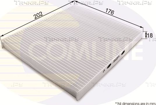 Салонный фильтр Comline для Fiat Panda II 2003-2013. Артикул EKF159