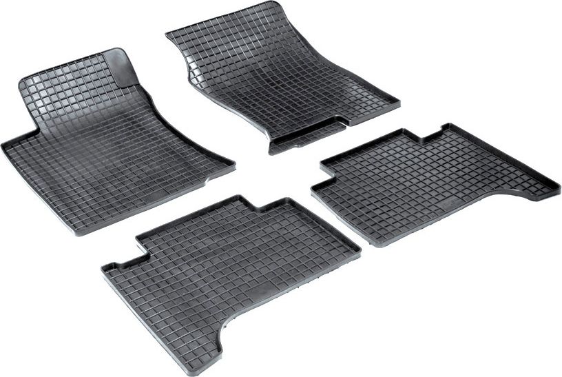 Коврики резиновые Seintex с узором сетка для салона Lexus GX470 2002-2009. Артикул 00254