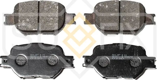 Колодки дисковые тормозные передние правые/левые TOYOTA ALLION I (T24) 2001-2007 (Sufix). Артикул SX1469