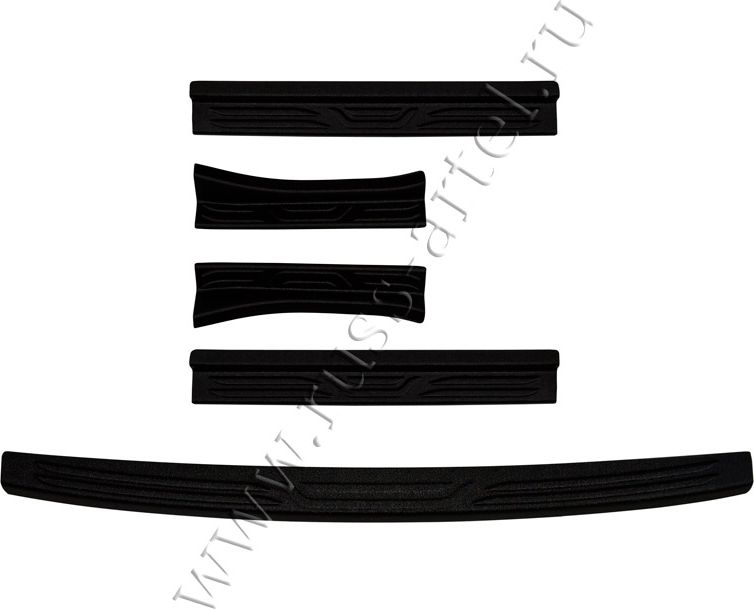 Защитный комплект Русская Артель (накладка на задний бампер и накладки на пороги) для ВАЗ Lada Vesta I седан, универсал 2015-2026. Артикул ZKL-188102