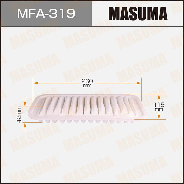 Воздушный фильтр Masuma. Артикул MFA-319