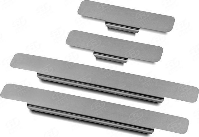 Накладки RusStal на пороги (лист нерж., шлифованный) для Hyundai Sonata VIII 2020-2026. Артикул HYSON20-02