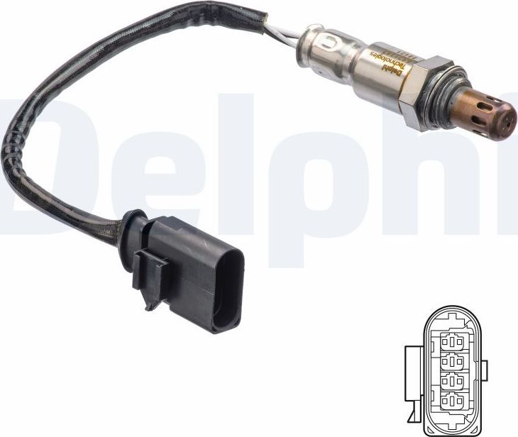 Лямбда-зонд (кислородный датчик) Delphi. Артикул ES21267-12B1