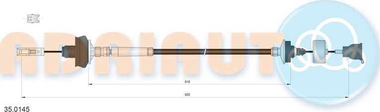 Трос сцепления Adriauto. Артикул 35.0145
