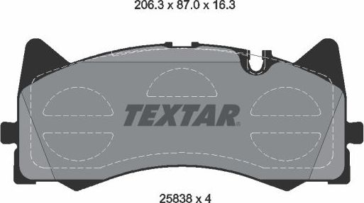 Тормозные колодки Textar Q+. Артикул 2583801