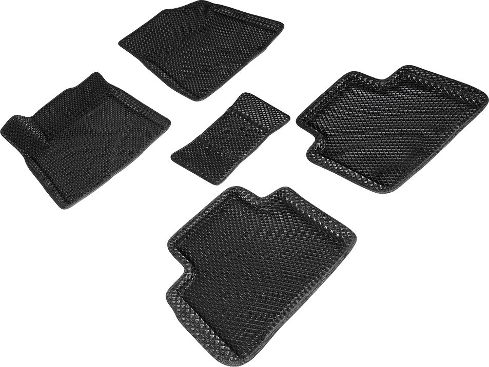 Коврики Seintex 3D EVA ромб для салона Nissan Teana J32 2008-2014 ЧЕРНЫЕ. Артикул 97419