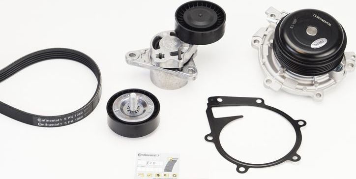 Комплект поликлинового ремня (с водяным насосом) MERCEDES-BENZ  GLE (W167) 18 ContiTech. Артикул 5PK1960WP1