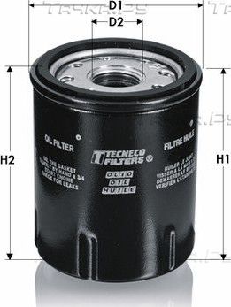 Масляный фильтр  Tecneco Filters для Renault Clio II 1998-2013. Артикул OL193