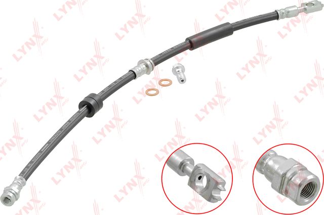 Тормозной шланг LYNXauto передний для Audi A1 I (8X) 2010-2018. Артикул BL-3206