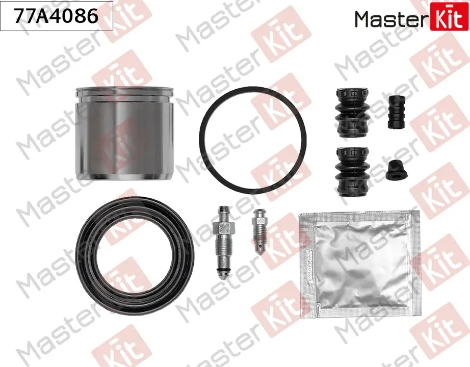 Ремкомплект тормозного суппорта+поршень MERCEDES-BENZ A-CLASS (W168) 97 (Master KIT). Артикул 77A4086