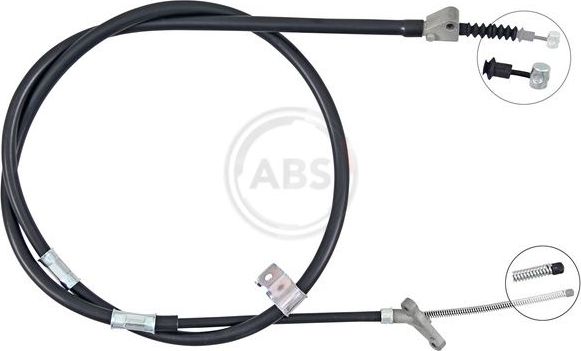 Трос ручника (тросик ручного тормоза) ABS. Артикул K16298