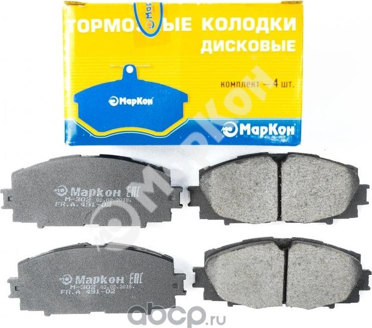 Колодки тормозные дисковые (передние) к-т LEXUS CT    TOYOTA Auris  bB  Belta  Blade  Corolla XI  Al (Markon). Артикул 49100175
