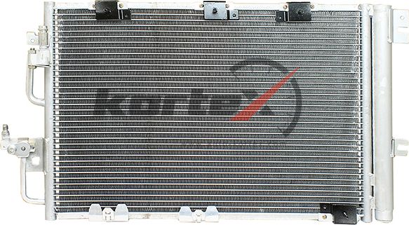 Радиатор кондиционера с ресивером Opel Astra H (04-)/Zafira B (05-) 1.6i/1.8i М/ (Kortex). Артикул KRD2185