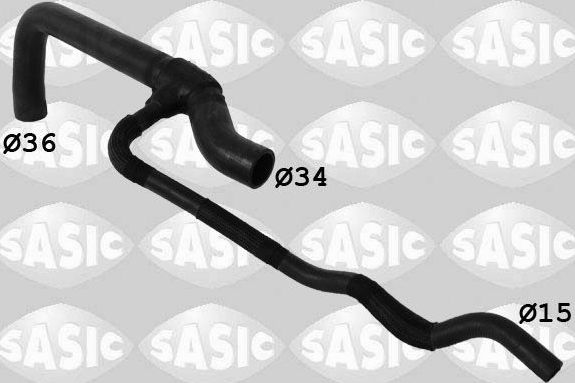 Патрубок радиатора (системы охлаждения) Sasic. Артикул 3400057