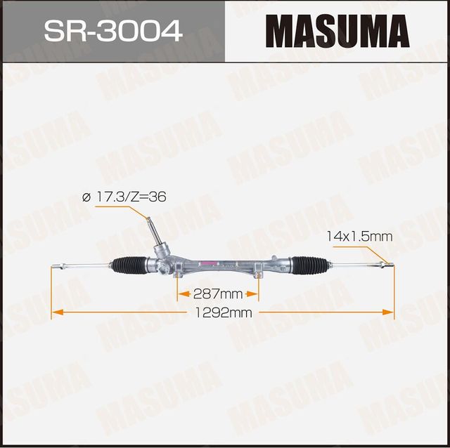 Рейка рулевая MASUMA, ASX, GA2W LHD (левый руль) Masuma. Артикул SR3004
