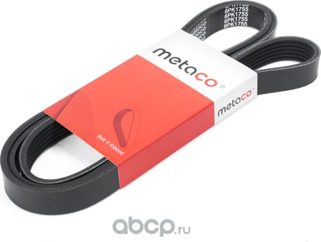 Ремень ручейковый (Metaco). Артикул 6PK1755