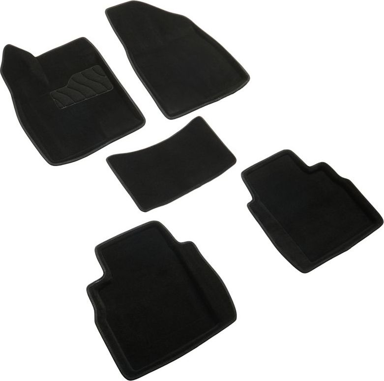 Коврики Seintex 3D ворсовые для салона Haval F7 II 4WD 2024-2026  Черные. Артикул 317020