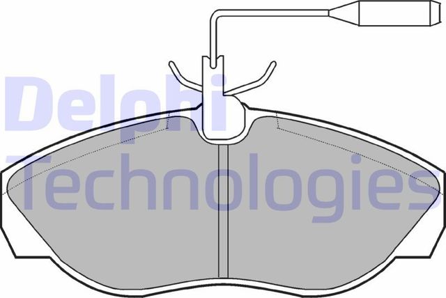 Тормозные колодки Delphi (Low-Metallic). Артикул LP877