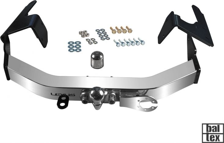 Фаркоп Baltex для Toyota Fortuner TRD 2018-2026 с нержавеющей накладкой. Артикул 24904008