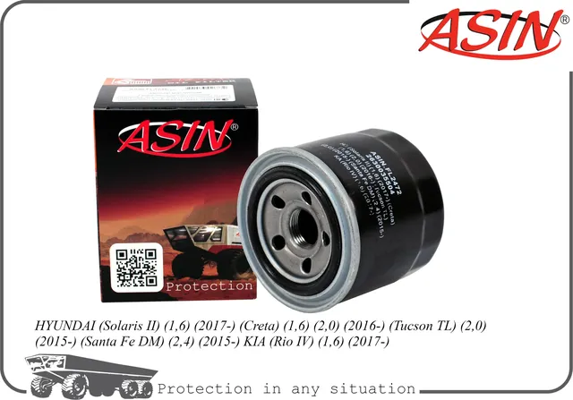 Фильтр масляный (Asin). Артикул ASINFL2472