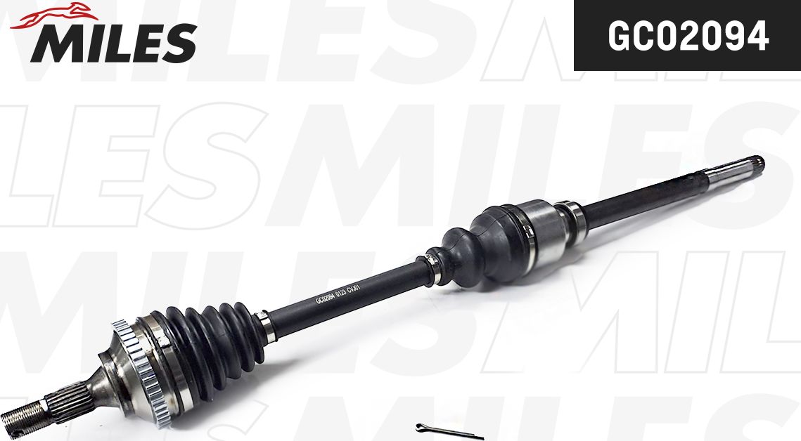Полуось (привод в сборе, приводной вал) Miles. Артикул GC02094