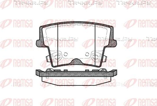 Тормозные колодки Remsa задние для Chrysler 300C I 2004-2012. Артикул 1127.08