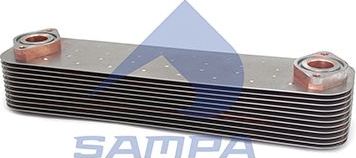 Радиатор масляный (маслоохладитель) для двигателя Sampa. Артикул 063.429